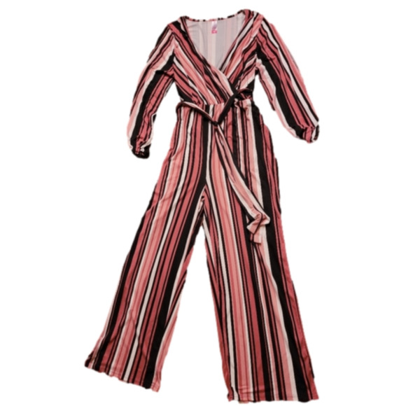 No Boundries Pants - No BOUNDRIES long sleeve wide pant romper. Multicolor. Size XXL. NEVER WORN!